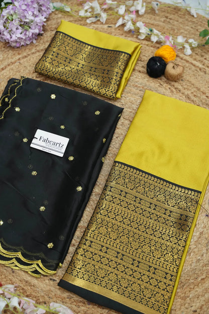 (Imarti) Women's Woven Design Half Saree with Blouse and Dupatta