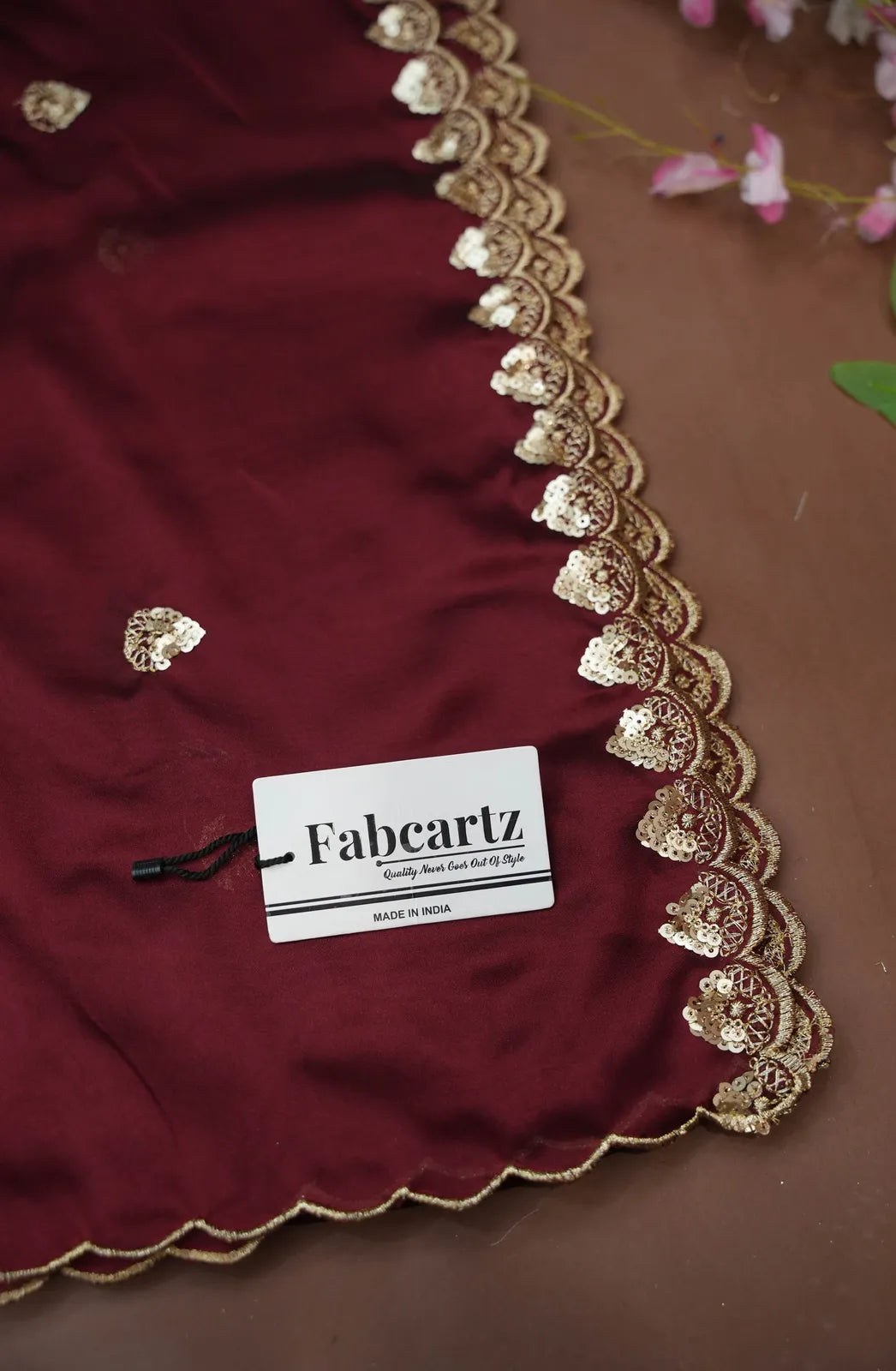 Satyabhumi Women's Embroidered Half Saree with Blouse and Dupatta
