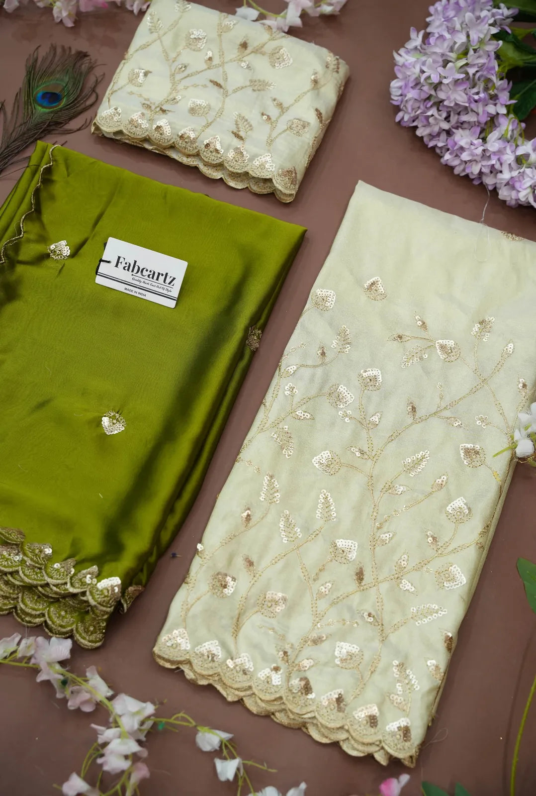 Satyabhumi Women's Embroidered Half Saree with Blouse and Dupatta