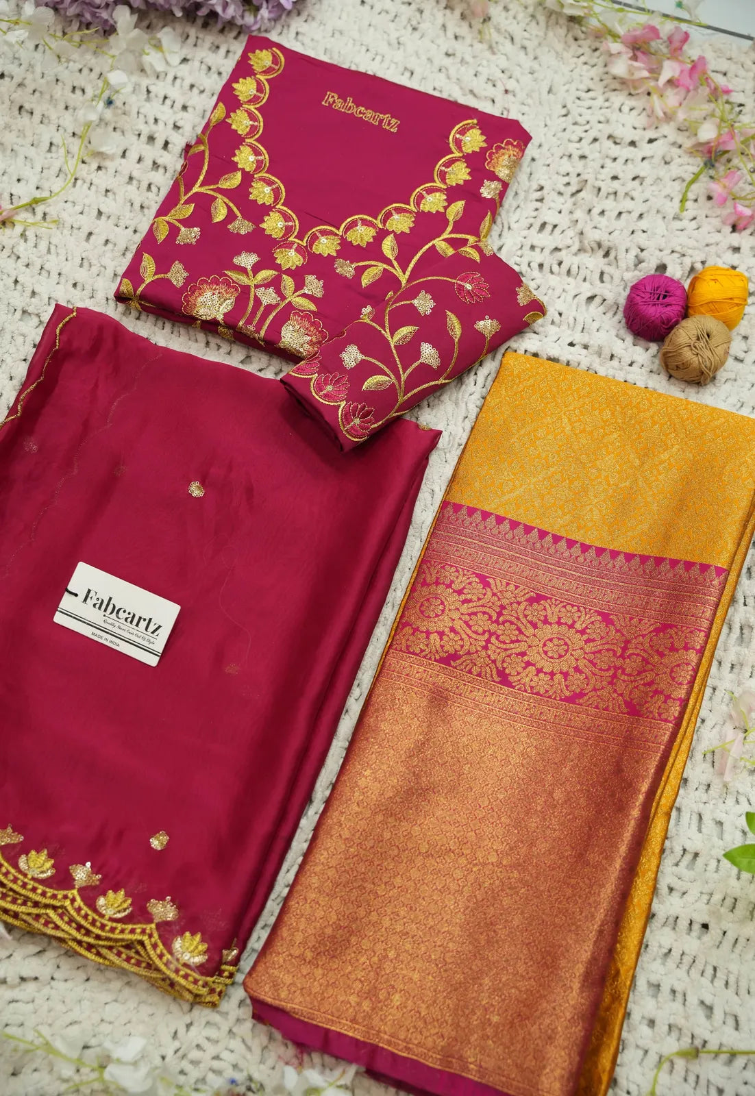 (Juhi) Women's Woven Design Half Saree with Blouse and Dupatta