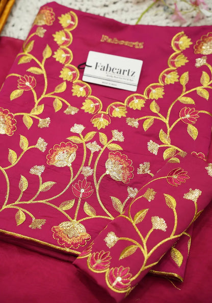 (Juhi) Women's Woven Design Half Saree with Blouse and Dupatta