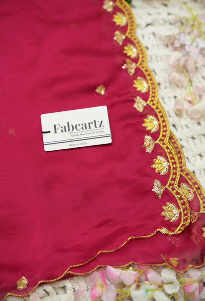 (Juhi) Women's Woven Design Half Saree with Blouse and Dupatta