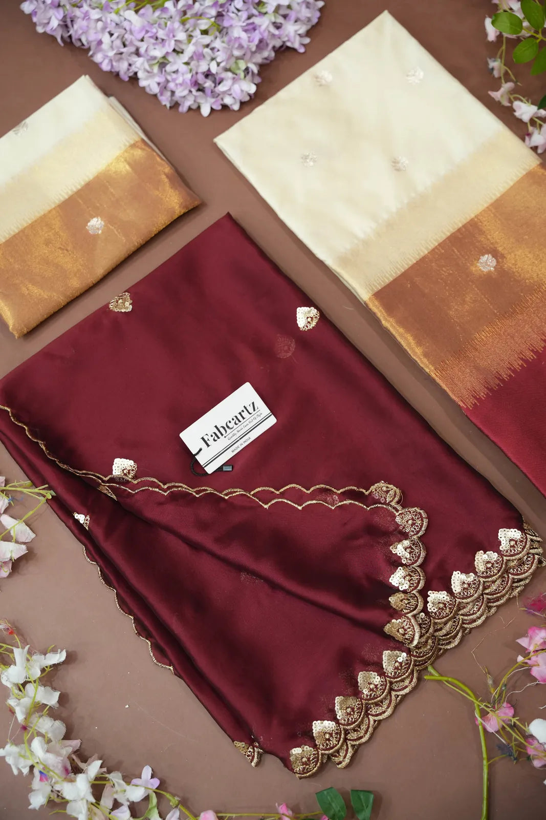 (Adhira) South Indian Festival Traditional Half Saree with Embroidered Blouse & Dupatta