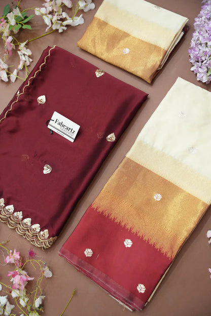 (Adhira) South Indian Festival Traditional Half Saree with Embroidered Blouse & Dupatta