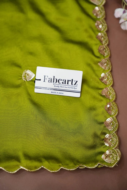 (Adhira) South Indian Festival Traditional Half Saree with Embroidered Blouse & Dupatta