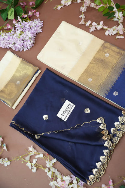 (Adhira) South Indian Festival Traditional Half Saree with Embroidered Blouse & Dupatta
