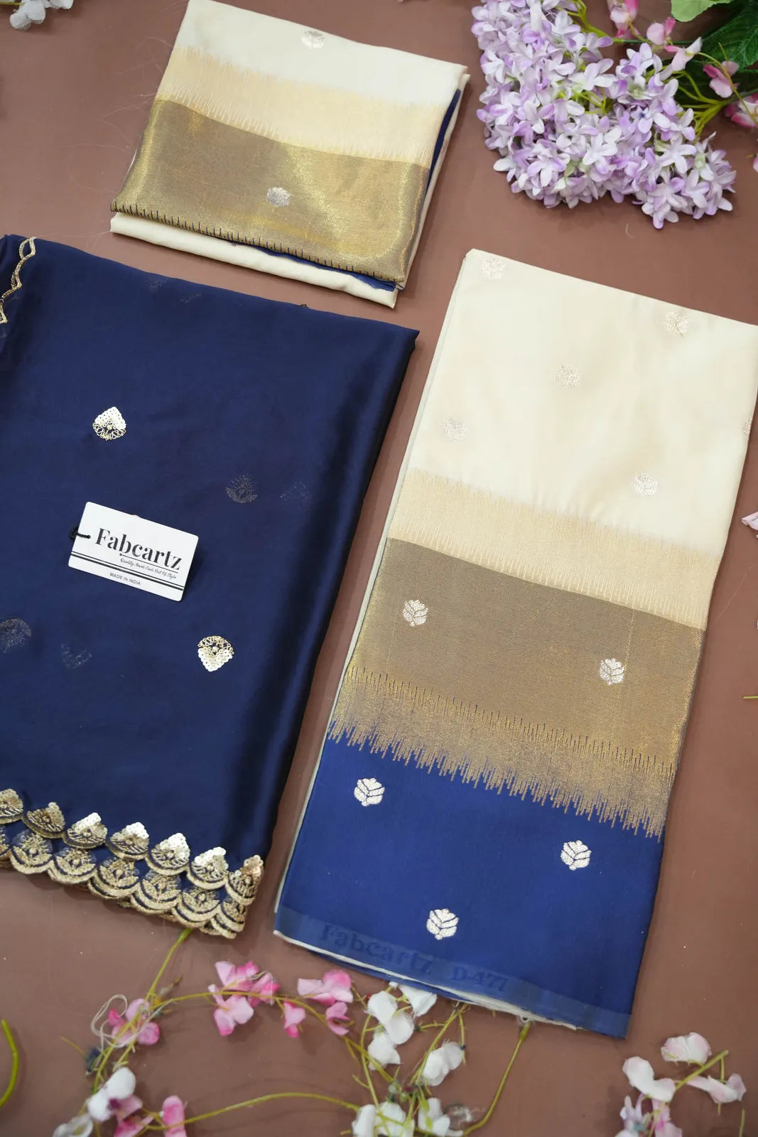 (Adhira) South Indian Festival Traditional Half Saree with Embroidered Blouse & Dupatta