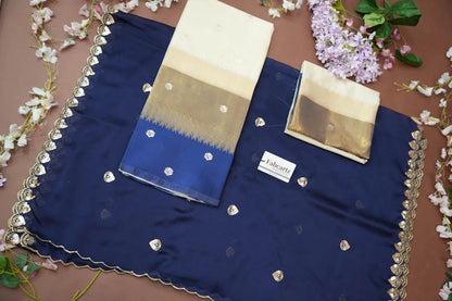 (Adhira) South Indian Festival Traditional Half Saree with Embroidered Blouse & Dupatta