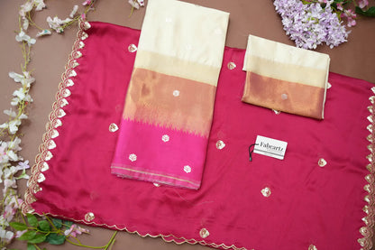 (Adhira) South Indian Festival Traditional Half Saree with Embroidered Blouse & Dupatta