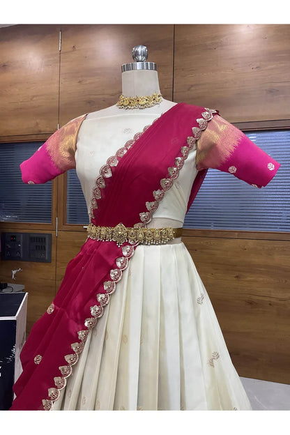 దక్షిణ భారత పండుగ సాంప్రదాయ హాఫ్ చీర (MYR) 