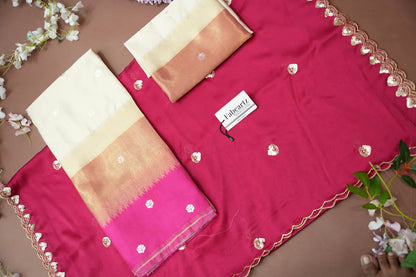 (Adhira) South Indian Festival Traditional Half Saree with Embroidered Blouse & Dupatta