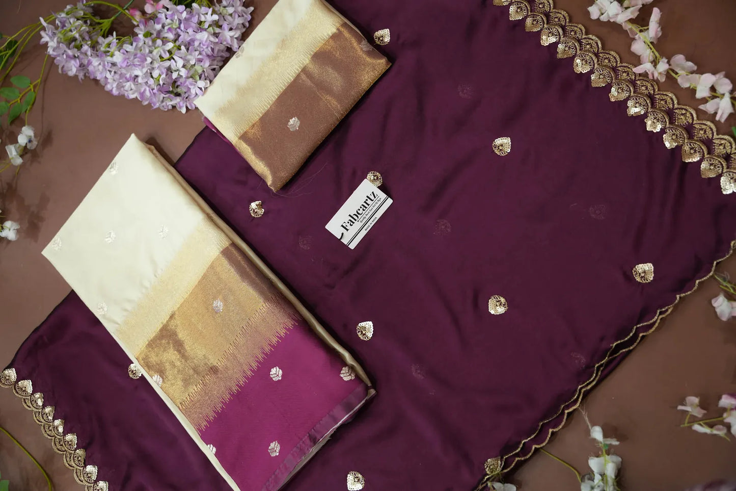 (Adhira) South Indian Festival Traditional Half Saree with Embroidered Blouse & Dupatta