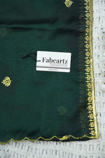 Amrutha South Indian Festival Traditional Half Saree with Embroidered Blouse & Dupatta