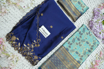 (Udaya) South Indian Festival Traditional Half Saree with Embroidered Blouse & Dupatta