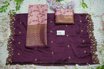(Udaya) South Indian Festival Traditional Half Saree with Embroidered Blouse & Dupatta