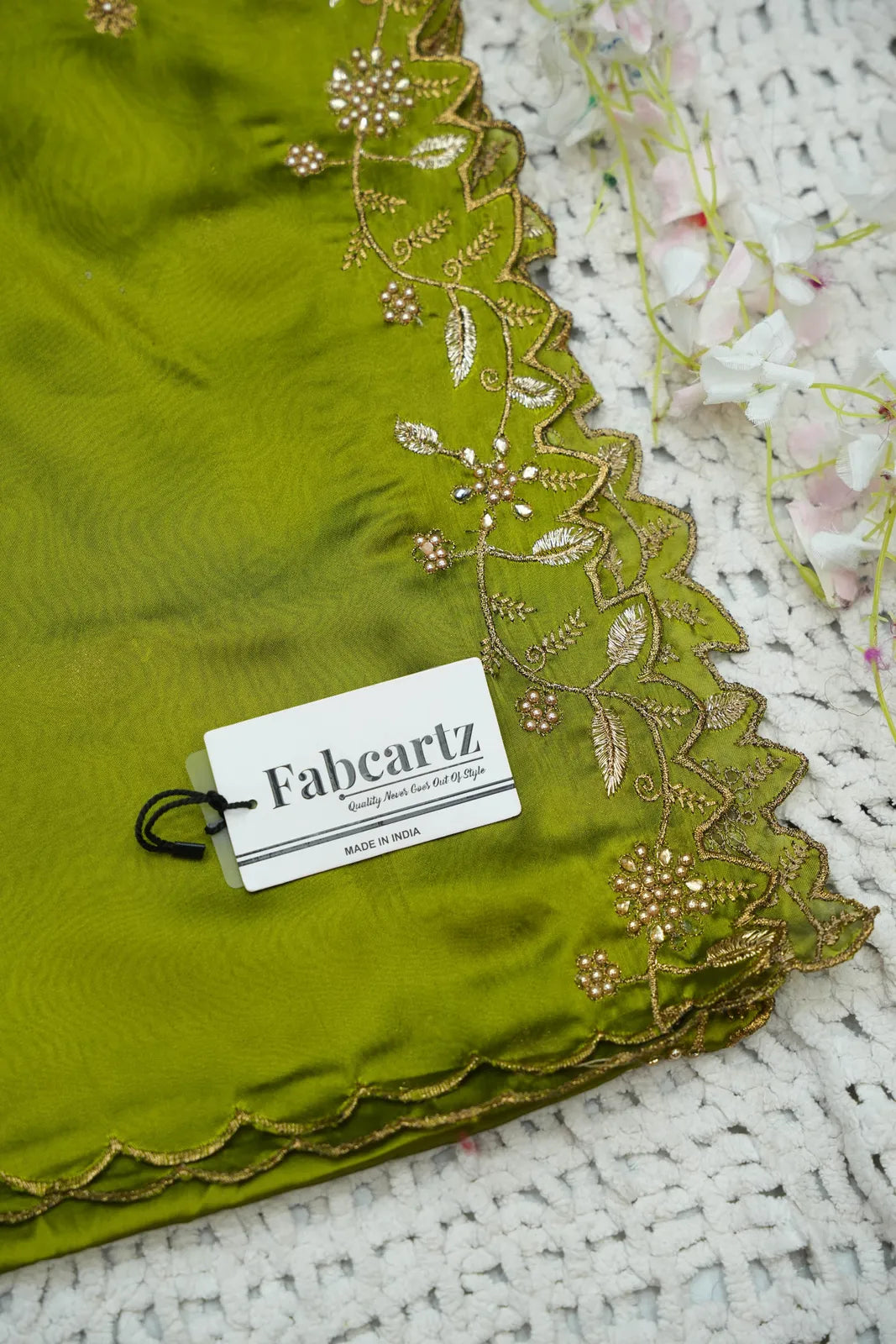 (Udaya) South Indian Festival Traditional Half Saree with Embroidered Blouse & Dupatta