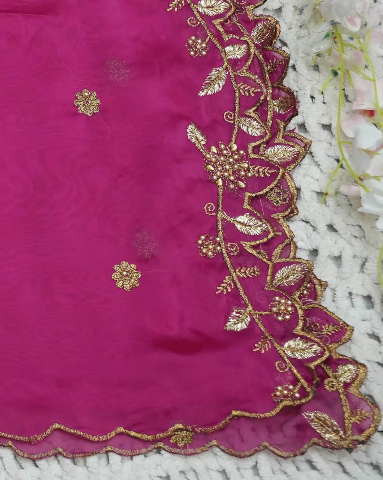 (MultiRango) South Indian Festival Traditional Half Saree with Embroidered Blouse & Dupatta