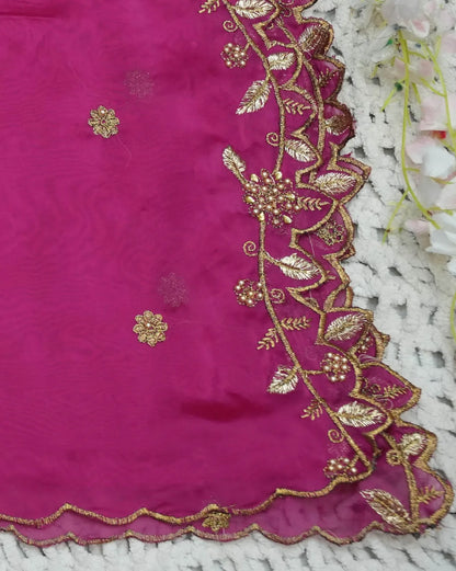 (MultiRango) South Indian Festival Traditional Half Saree with Embroidered Blouse & Dupatta