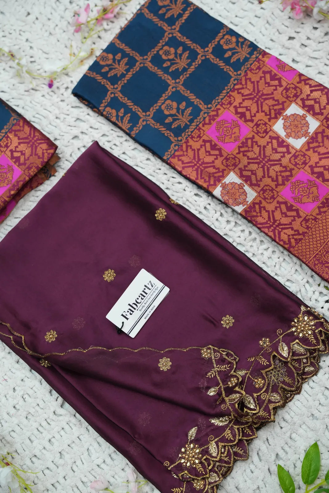 (MultiRango) South Indian Festival Traditional Half Saree with Embroidered Blouse & Dupatta