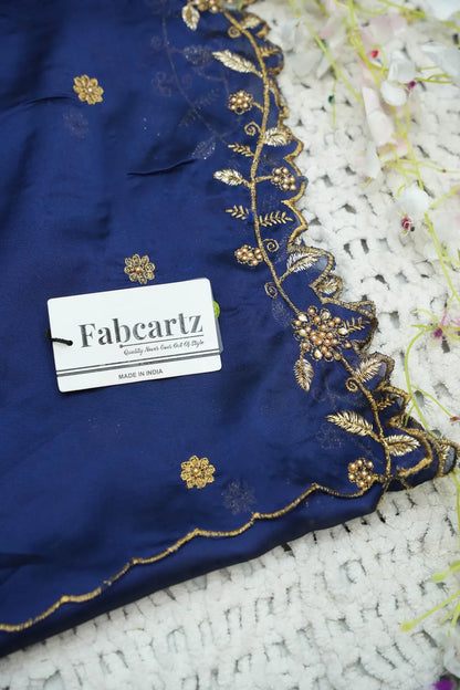 (MultiRango) South Indian Festival Traditional Half Saree with Embroidered Blouse & Dupatta