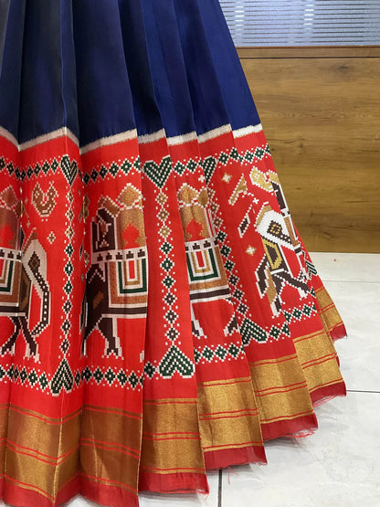 (ButtaBomma) South Indian Festival Traditional Half Saree with Embroidered Blouse & Dupatta