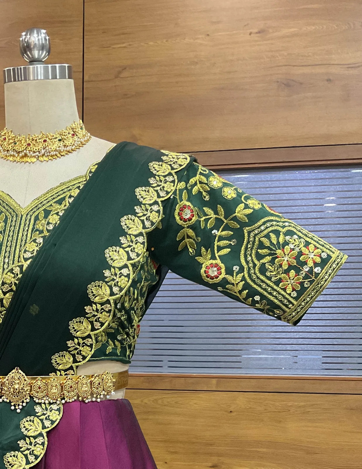 (ButtaBomma) South Indian Festival Traditional Half Saree with Embroidered Blouse & Dupatta