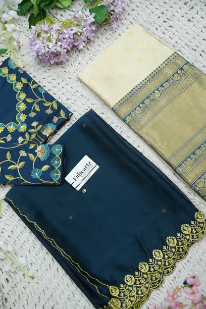 దక్షిణ భారత పండుగ సాంప్రదాయ హాఫ్ చీర (ఛవి) 