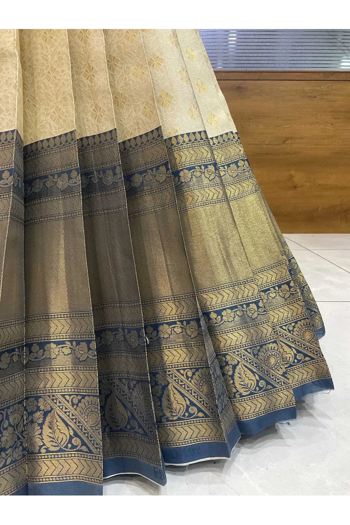 దక్షిణ భారత పండుగ సాంప్రదాయ హాఫ్ చీర (ఛవి) 