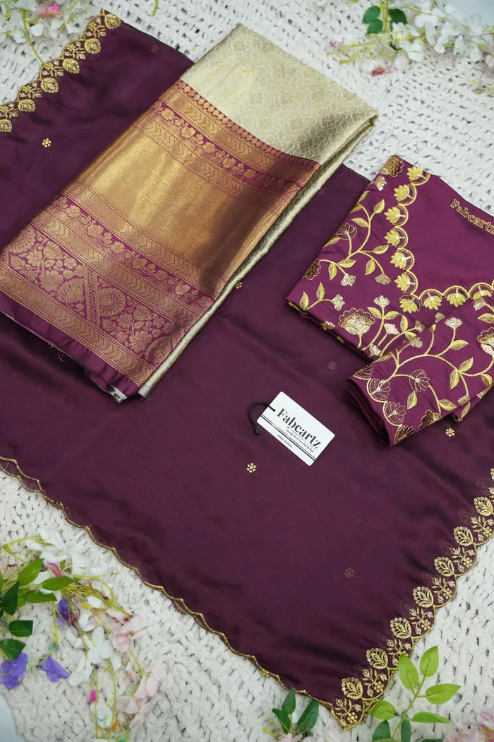 దక్షిణ భారత పండుగ సాంప్రదాయ హాఫ్ చీర (ఛవి) 