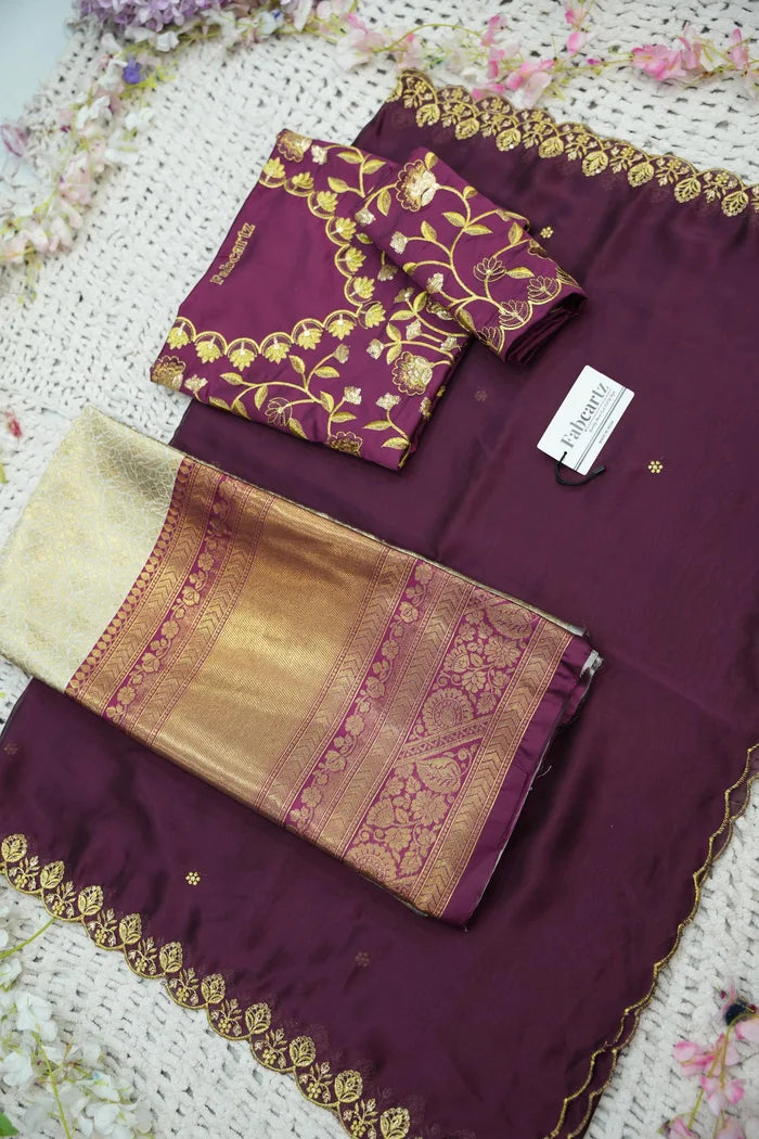 దక్షిణ భారత పండుగ సాంప్రదాయ హాఫ్ చీర (ఛవి) 