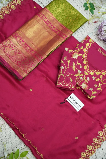 దక్షిణ భారత పండుగ సాంప్రదాయ హాఫ్ చీర (ఛవి) 