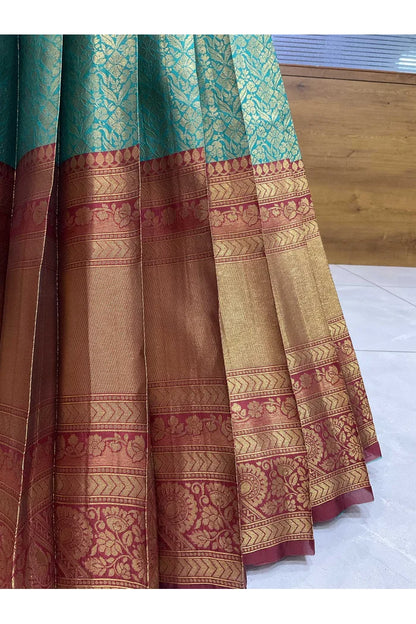 దక్షిణ భారత పండుగ సాంప్రదాయ హాఫ్ చీర (ఛవి) 