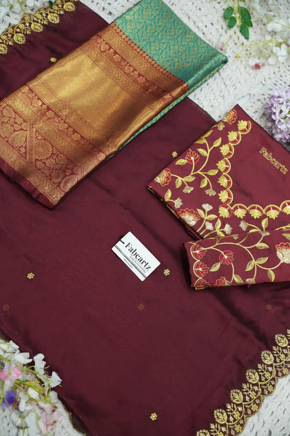 దక్షిణ భారత పండుగ సాంప్రదాయ హాఫ్ చీర (ఛవి) 