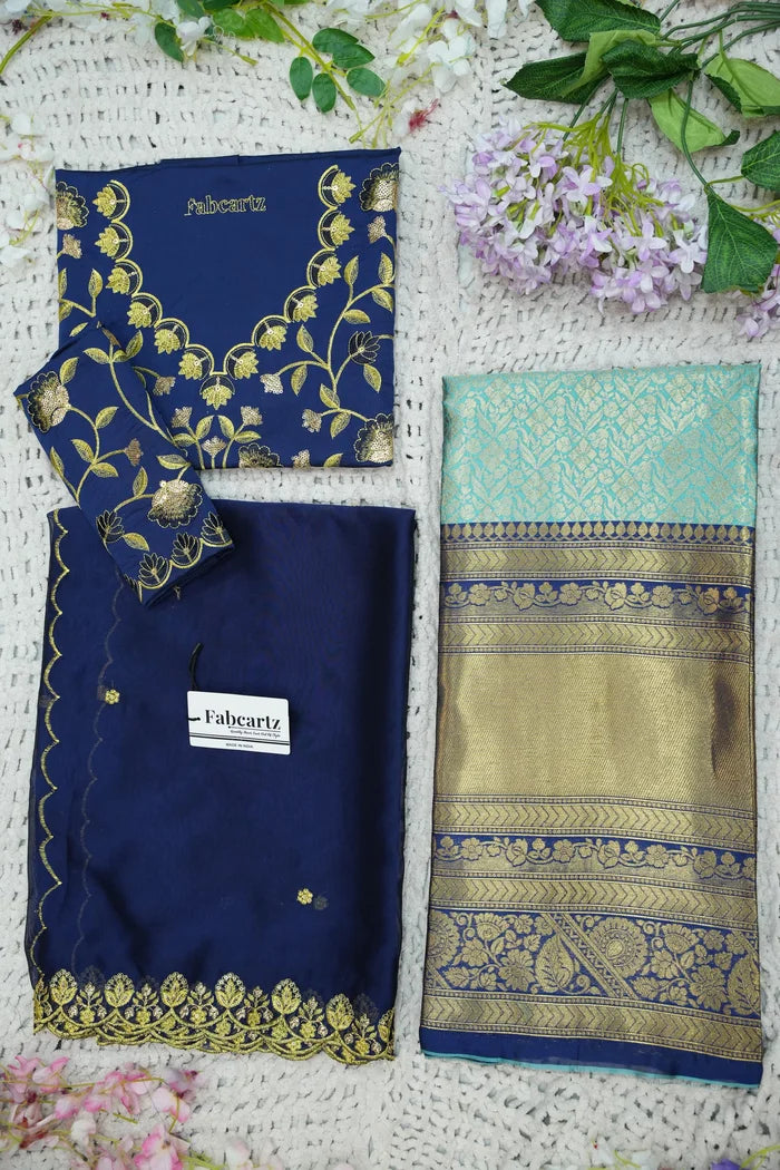 దక్షిణ భారత పండుగ సాంప్రదాయ హాఫ్ చీర (ఛవి) 