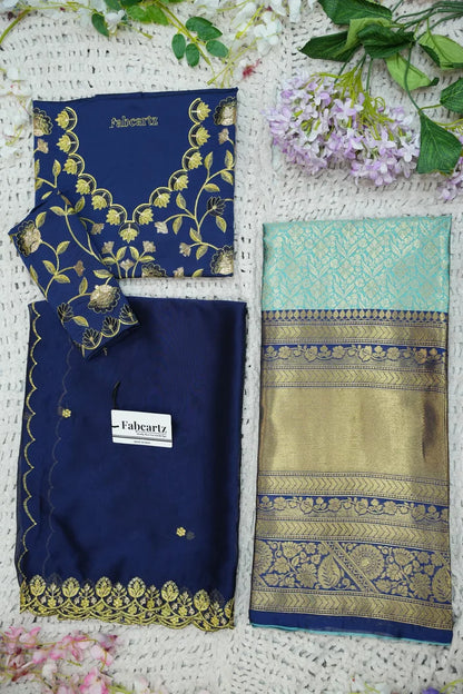 దక్షిణ భారత పండుగ సాంప్రదాయ హాఫ్ చీర (ఛవి) 