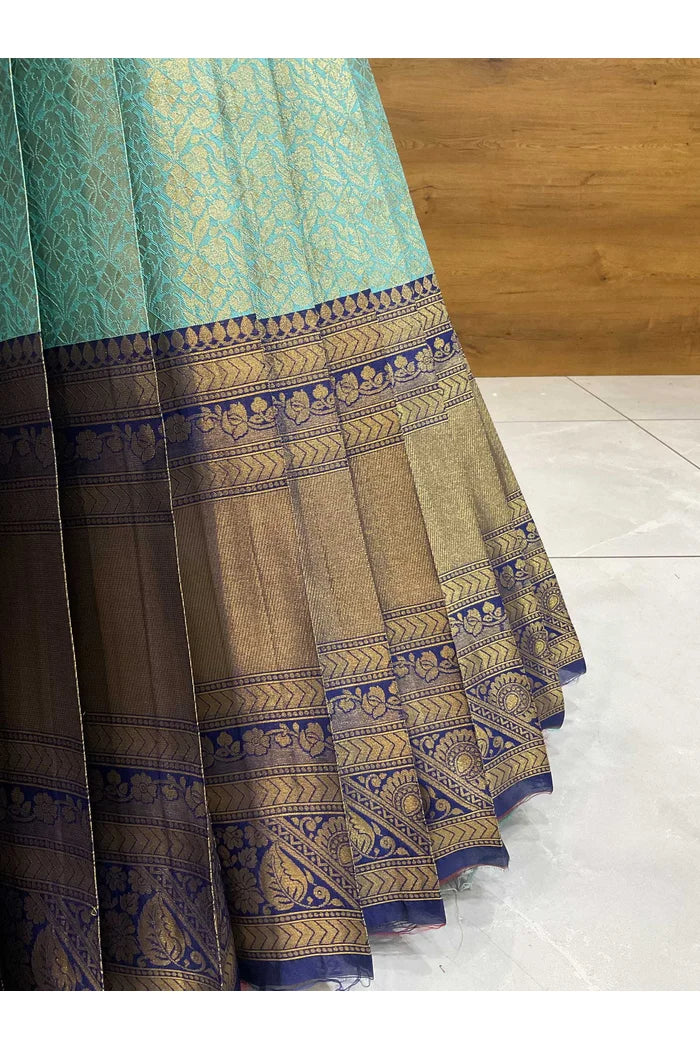 దక్షిణ భారత పండుగ సాంప్రదాయ హాఫ్ చీర (ఛవి) 