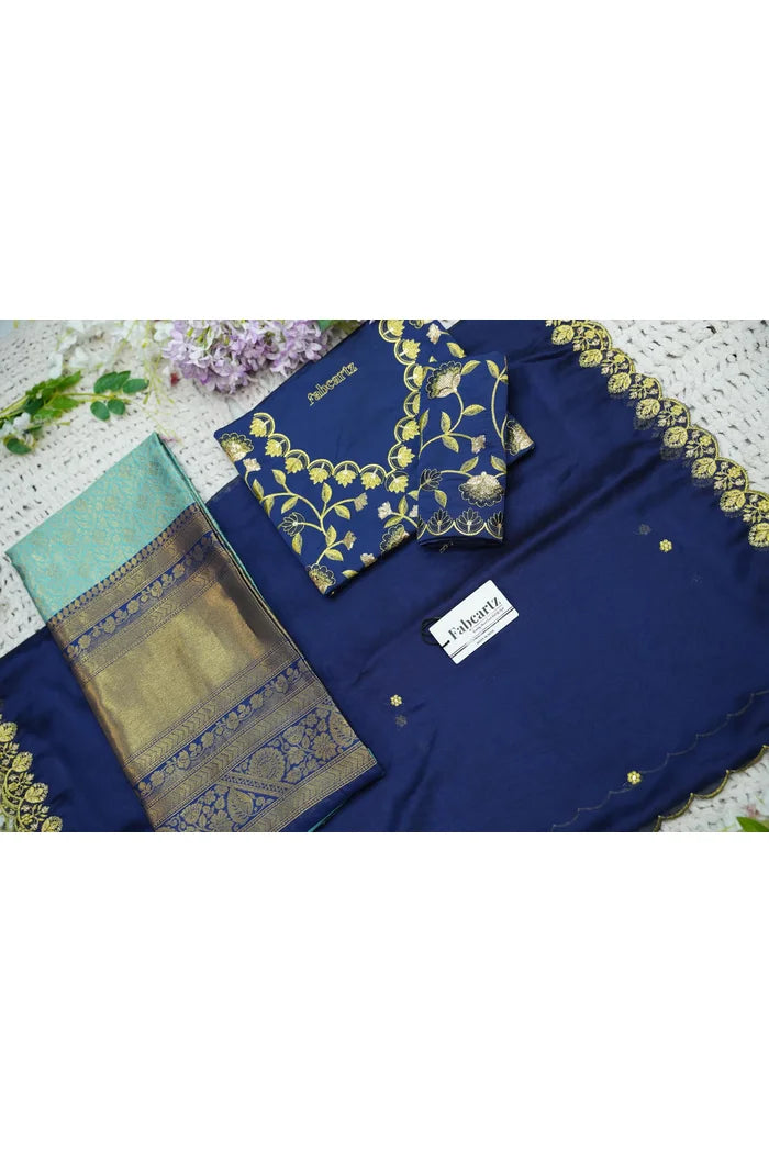 దక్షిణ భారత పండుగ సాంప్రదాయ హాఫ్ చీర (ఛవి) 