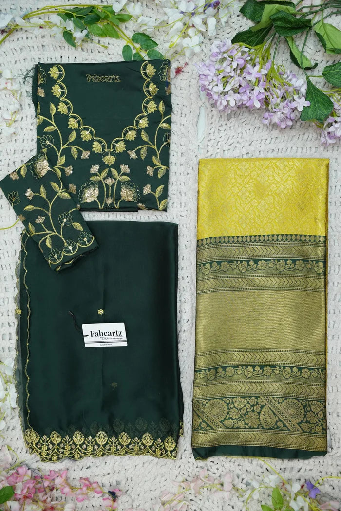 దక్షిణ భారత పండుగ సాంప్రదాయ హాఫ్ చీర (ఛవి) 