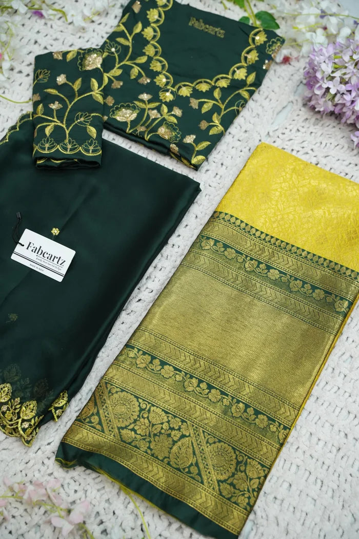 దక్షిణ భారత పండుగ సాంప్రదాయ హాఫ్ చీర (ఛవి) 