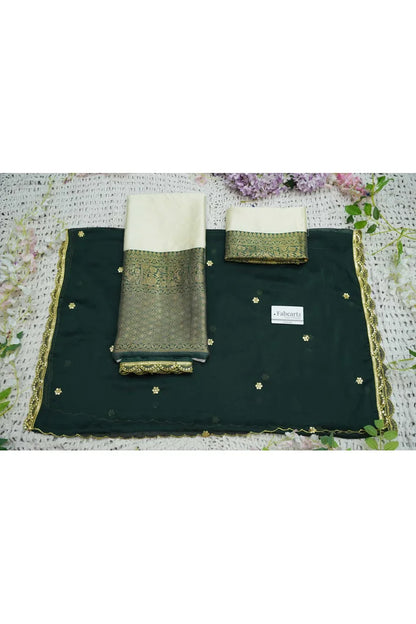 దక్షిణ భారత పండుగ సాంప్రదాయ హాఫ్ చీర (ఛవి) 