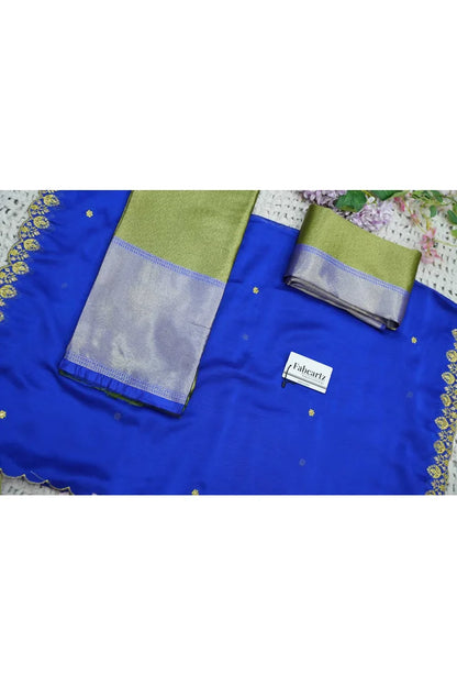 South Indian Festival Traditional Half Saree with Embroidered Blouse & Dupatta (Kanika)