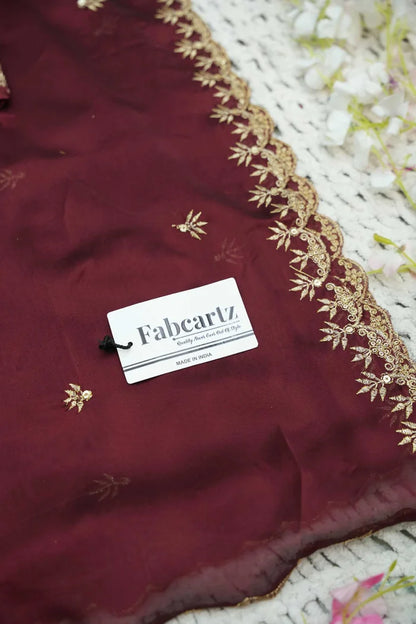 Beautiful South Indian Style Unstitch Half Saree with Embroidery Blouse and Dupatta for Women | Rashmika