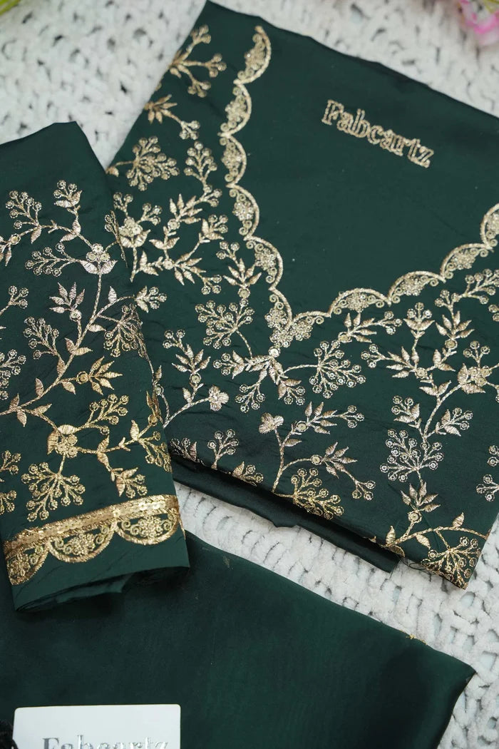 Beautiful South Indian Style Unstitch Half Saree with Embroidery Blouse and Dupatta for Women | Rashmika