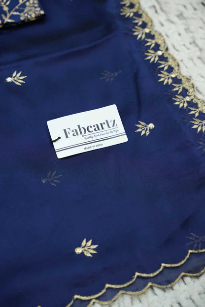 Beautiful South Indian Style Unstitch Half Saree with Embroidery Blouse and Dupatta for Women | Rashmika