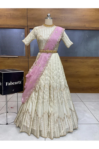 దక్షిణ భారత పండుగ సాంప్రదాయ హాఫ్ చీర (ఛవి) 