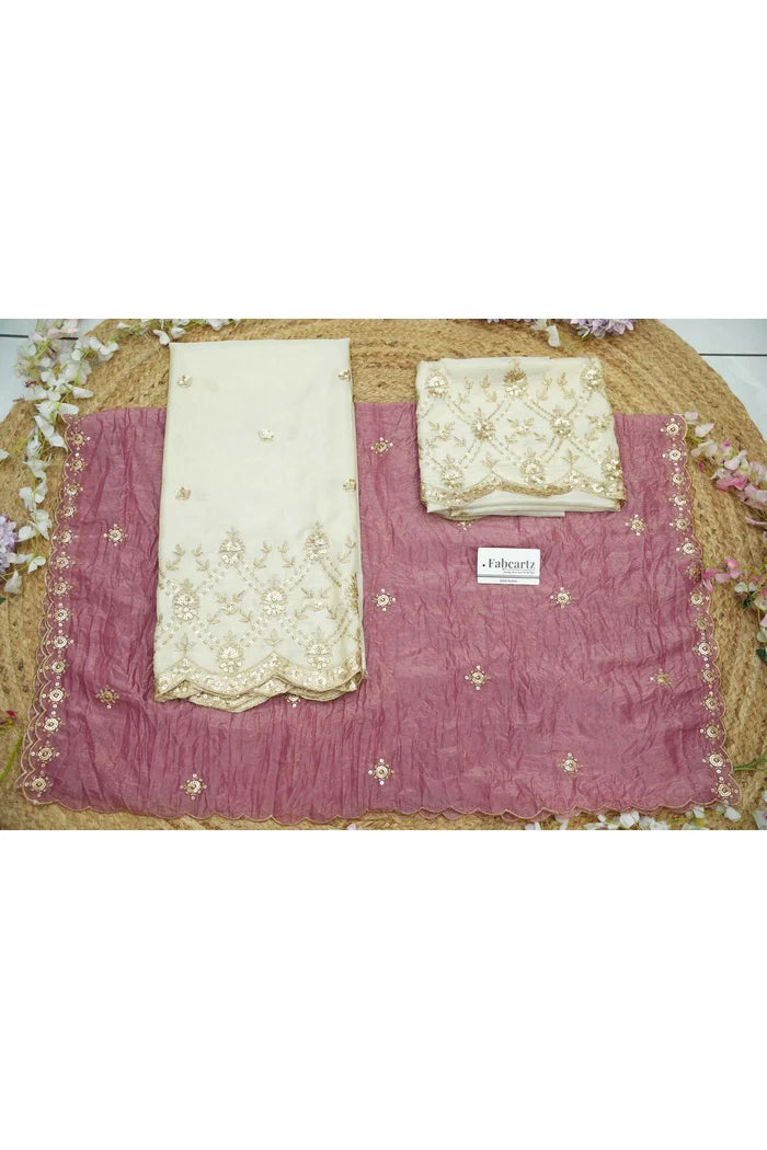 దక్షిణ భారత పండుగ సాంప్రదాయ హాఫ్ చీర (ఛవి) 