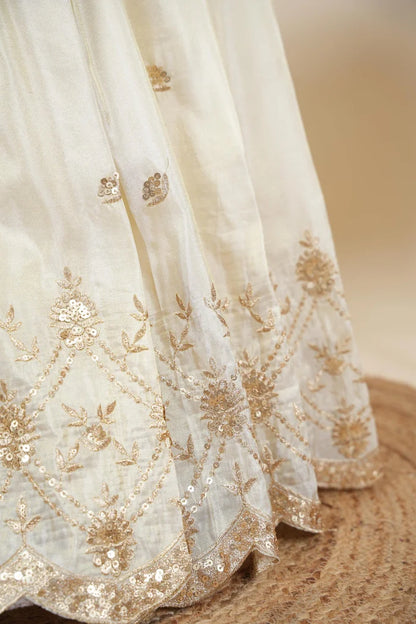 దక్షిణ భారత పండుగ సాంప్రదాయ హాఫ్ చీర (ఛవి) 