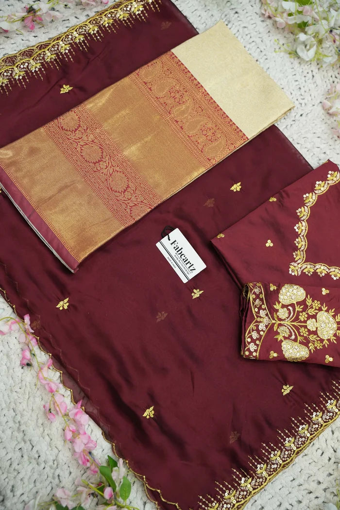 దక్షిణ భారత పండుగ సాంప్రదాయ హాఫ్ చీర (ఛవి) 