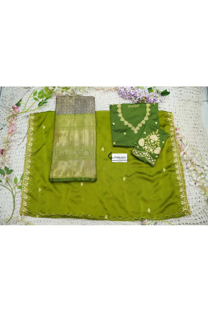 దక్షిణ భారత పండుగ సాంప్రదాయ హాఫ్ చీర (ఛవి) 