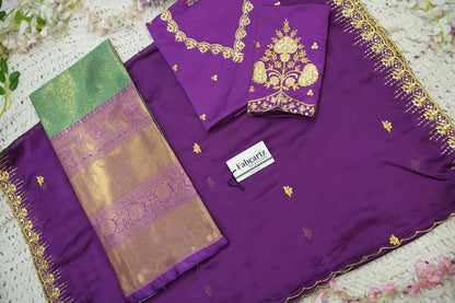 దక్షిణ భారత పండుగ సాంప్రదాయ హాఫ్ చీర (ఛవి) 